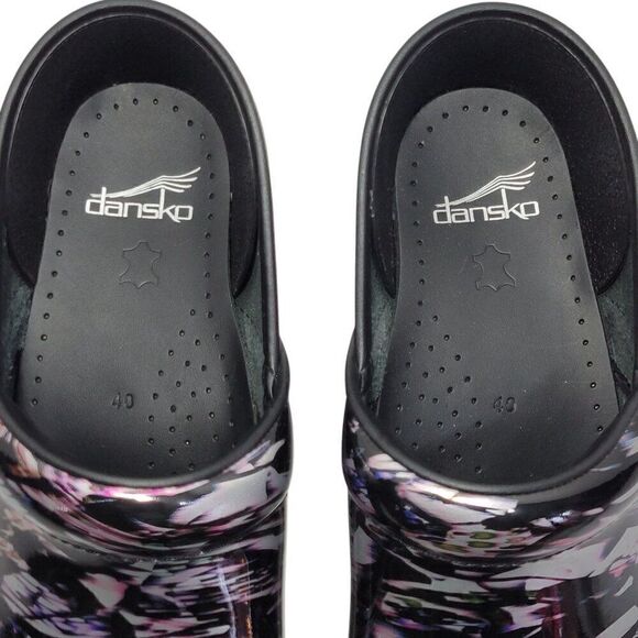 Dansko Clog Women Size EU 40 US 9.5-10 Professional Metallic Waves Patent Nurse - Picture 16 of 16
